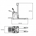 Чертеж Штабелер Aurora Forklift MB20