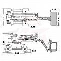 Чертеж Коленчатый подъемник AURORA BA18CRT