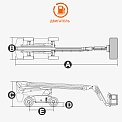 Чертеж Телескопический подъемник AURORA BT24RT