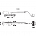 Чертеж Телескопический подъемник Sinoboom TB39RJ PLUS