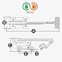 Чертеж Телескопический подъемник Dingli BT28SHRT