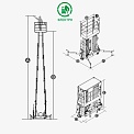 Чертеж Мачтовый подъемник Dingli GTWY9.5-2100