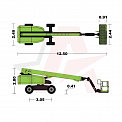 Чертеж Телескопический подъемник AURORA ZT26J