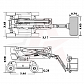 Чертеж Коленчатый подъемник AURORA BA16CRT2