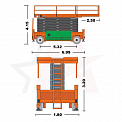 Чертеж Ножничный подъемник Dingli JCPT3518DC