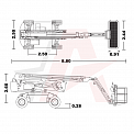 Чертеж Коленчатый подъемник Dingli BA24CRT2
