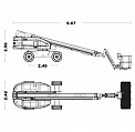Чертеж Телескопический подъемник AURORA TB18J Plus 
