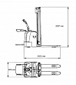 Чертеж Штабелер Aurora Forklift CDDK15-III