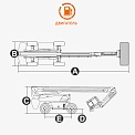 Чертеж Телескопический подъемник Dingli BT28SRT