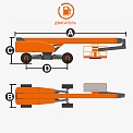 Чертеж Телескопический подъемник AURORA BT44RT