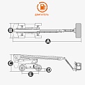 Чертеж Телескопический подъемник AURORA BT34RT