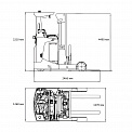 Чертеж Ричтрак Aurora Forklift CQD20-D