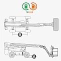 Чертеж Телескопический подъемник AURORA BT22CHRT2
